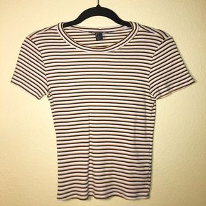 Brandy Melville Tops - SEND 🦋OFFERS!! 💛🤍🖤 striped shirt❗️ Brandy Melville Tops - SEND 🦋OFFERS!! 💛🤍🖤 striped shirt❗️